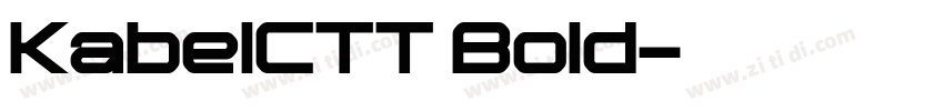 KabelCTT Bold字体转换 KabelCTT Bold字体转换